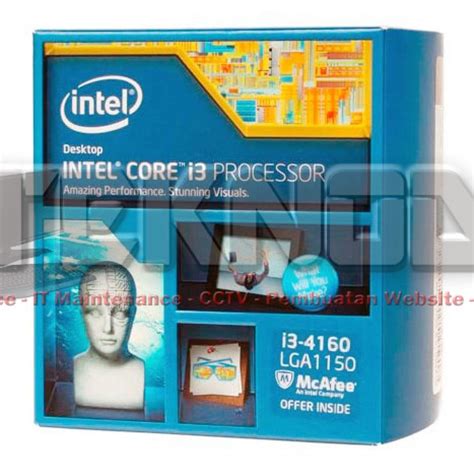 Intel Core I3 4160 3 6Ghz Cache 3MB Socket LGA 1150 Haswell