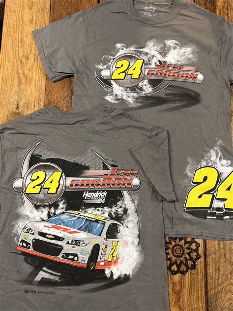 Jeff Gordon Nascar Racing Wraparound Graphic Tee Shirt Adult Lg