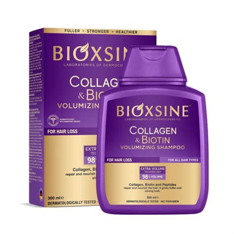 BIOXSINE COLLAGEN BIOTIN apimties suteikiantis plaukų šampūnas 300