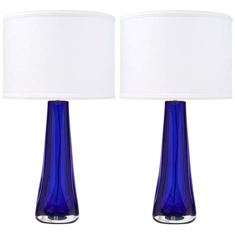 Cobalt Blue Italian Murano Glass Lamps For Sale At 1stdibs Cobalt Blue Glass Lamps