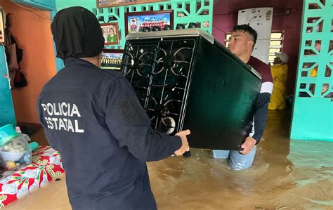 Coordina PC estatal atención en el sur de Veracruz por inundaciones