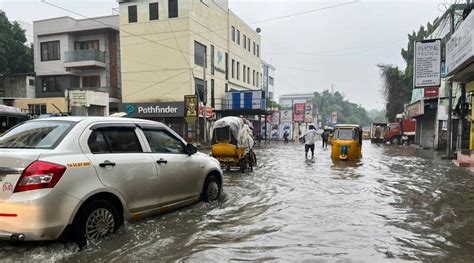 Chennai Rains Today Rains In Chennai Streets Waterlogged