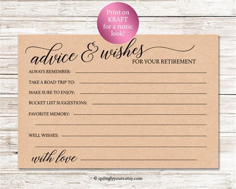 Retirement Bucket List Cards For Retirement Guest Book Etsy