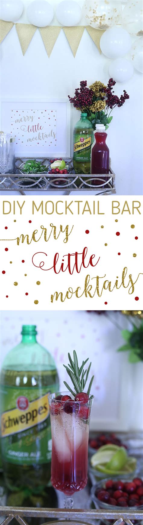 "Merry Little Mocktails" DIY Mocktail Bar | Cutefetti