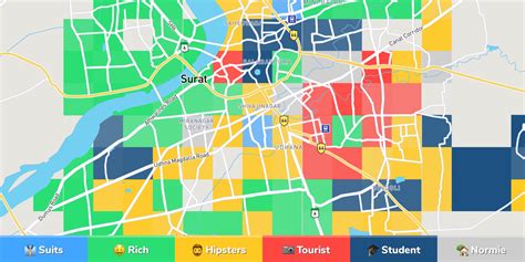 Surat District Map