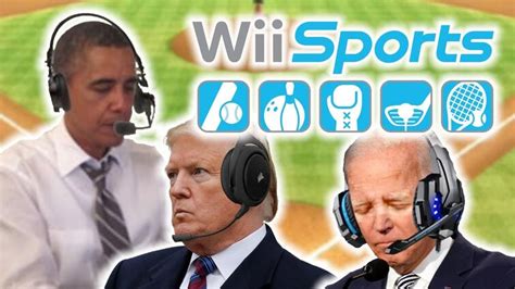 US Presidents Play Wii Sports And Wii Mario Kart And Super Smash Bros