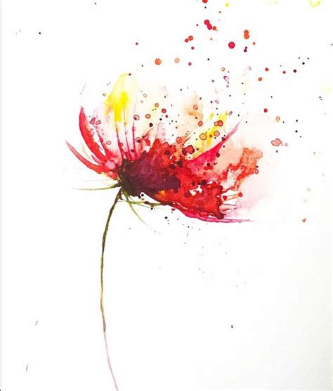 Pin By Gina Watkins On Watercolor In Watercolor Flower Art