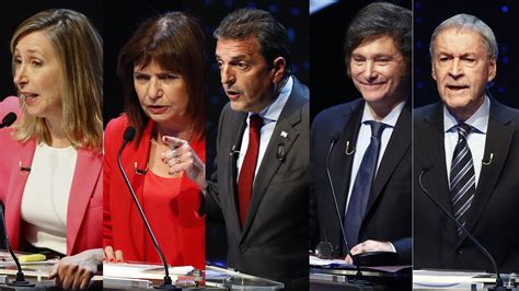 Milei Massa y Bullrich en la última semana de campaña con la duda