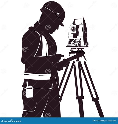 Surveyor Silhouette Stock Illustrations 318 Surveyor Silhouette Stock