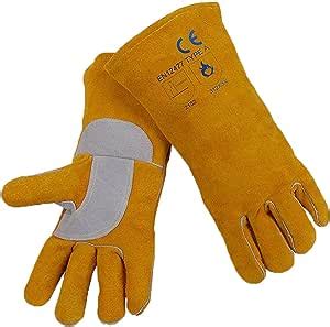 Welding Gloves Cm Split Cowhide Leather Welder Gloves Reinforced