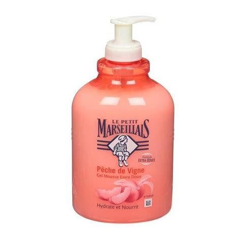 Le Petit Marseillais Crème Mousse Extra Doux Pêche de Vigne 500ml