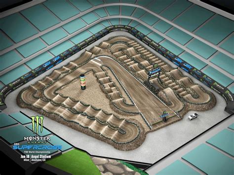 ANAHEIM 2 SUPERCROSS TRACK MAP VIDEO - Motocross Action Magazine