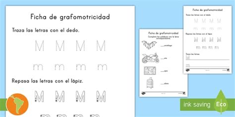 Ficha De Actividad La Letra M Twinkl