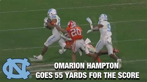 Unc Running Back Omarion Hampton Finishes The Yard Score With