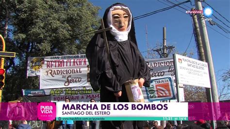 La marcha de los bombos en Pura Vida cada día YouTube