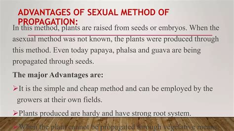 Sexual And Asexual Prop Advantages And Disadvantagesppt