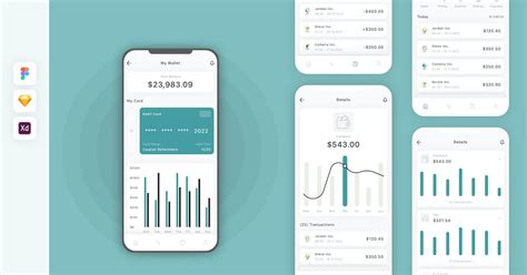 Banking Mobile App Ui Kit Graphic Templates Envato Elements