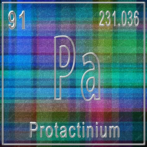 Premium Photo Protactinium Chemical Element Sign With Atomic Number