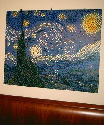 Vincent Van Gogh's Starry Night in Lego! | Starry night van gogh, Lego ...