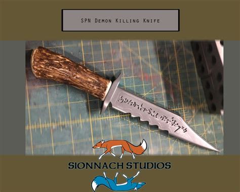 Supernatural Inspired Resin Replica Prop Demon Killing Knife Etsy