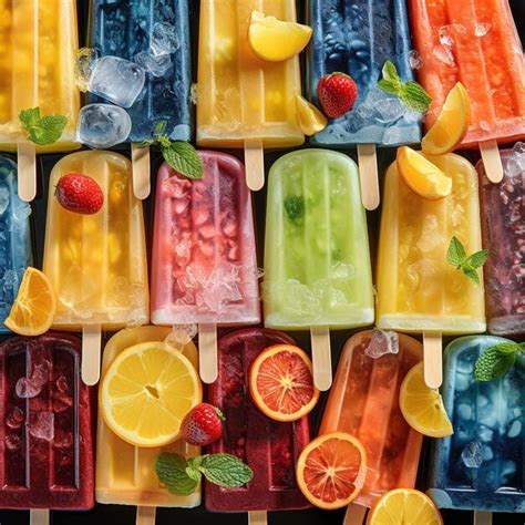 Premium Photo Colorful Popsicles