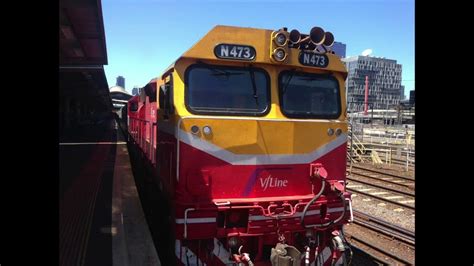 V Line N Class Trains At Southern Cross Station Slideshow December 3 2016 Youtube