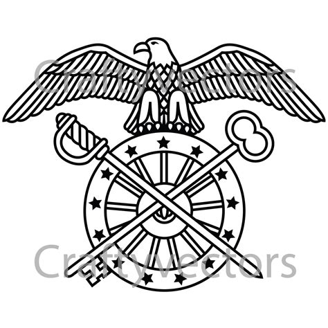 Army Quartermaster Badge Vector File – Crafty Vectors