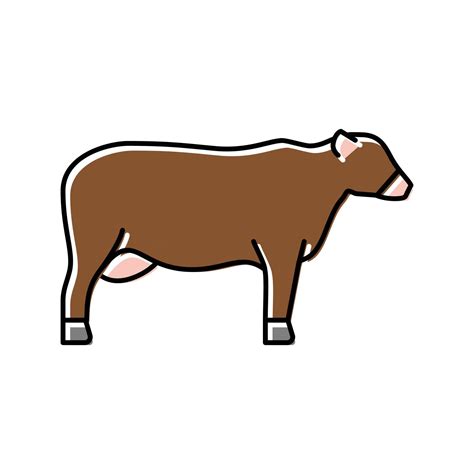 cattle beef color icon vector illustration 18997001 Vector Art at Vecteezy