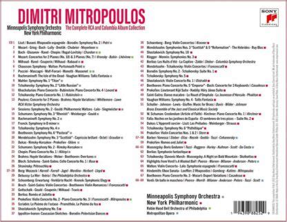 Dimitri Mitropoulos The Complete RCA And Columbia Album Collection