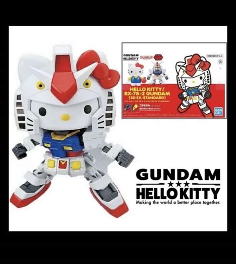 Sd Ex Standard Hello Kitty Rx 78 2 Gundam Gunpla Sdex Toys And Games