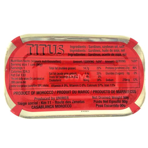 Titus Sardines in Oil 4oz – African Food Supermarket