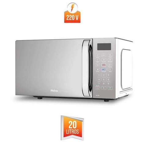 Microondas L Branco Philco Pmo Eb V Micro Ondas Magazine Luiza