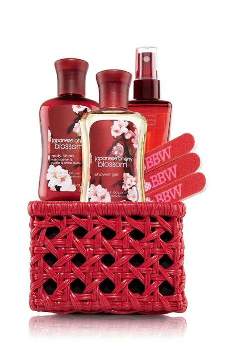 Bath And Body Works Japanese Cherry Blossom Signature Collection Mini T Basket Bath And Body