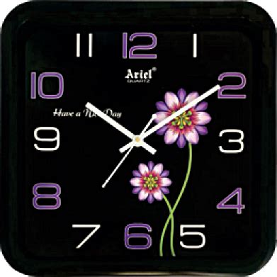 A1493 Picture Wall Clocks In Square Design Ariel Quartz