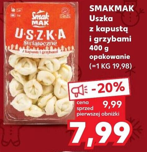 Promocja SMAKMAK Uszka z kapustą i grzybami 400 g w Kaufland