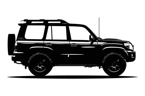 Suv Car Silhouette Vector Art At Vecteezy