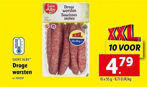 Droge Worsten Promotie Bij Lidl