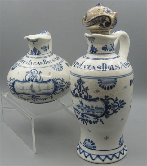 De Porceleyne Fles Delft Lucas Bols Jugs 1889 And 1891 Catawiki