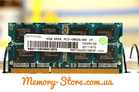 Оперативная память для ноутбука Ramaxel DDR3 4GB PC3 10600S PC3 12800s