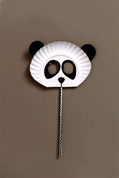 Make A Panda Mask With Paper Plates Encontrado En Estefimachado Br