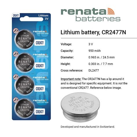 Renata Cr V Lithium Battery Button Type At Rs Piece In