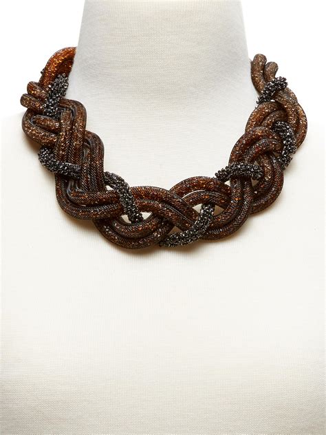 Ombre Mesh Statement Necklace Banana Republic