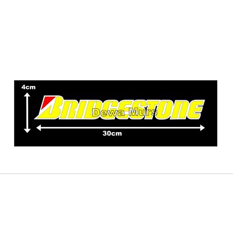 Jual Sticker Cutting Tumpuk Logo Tulisan Bridgestone Cocok Buat Mobil