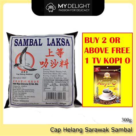 Cap Helang Sarawak Nasi Lemak Handmade Sambal Laksa Terasi Berapi Hot Spicy Chilli Sauce Halal ...