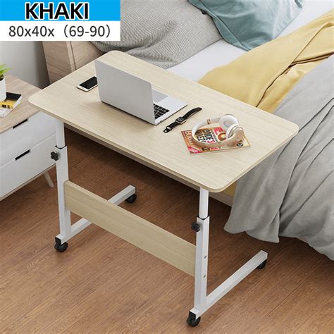 Computer Laptop Desk Adjustable Height Moveable Bed Side Writing Study