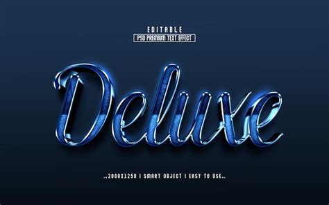 Premium PSD Deluxe 3d Editable Text Effect