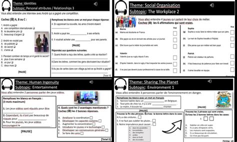 Ib Ab Initio French Paper 2 Complete Listening Pack Teaching Resources