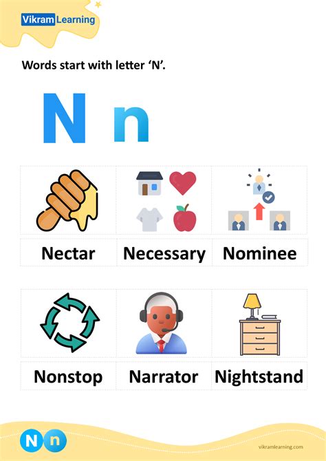 Download N Letter Words Worksheets For Free