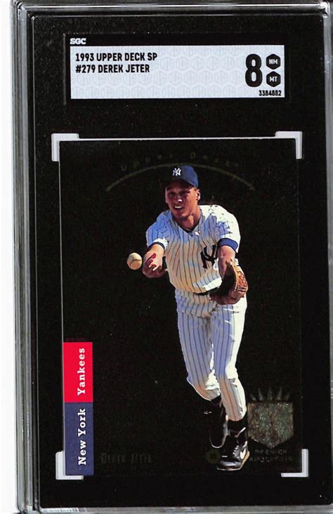 Lot Upper Deck Sp Derek Jeter Rookie Baseball Card Sgc Nm Mt