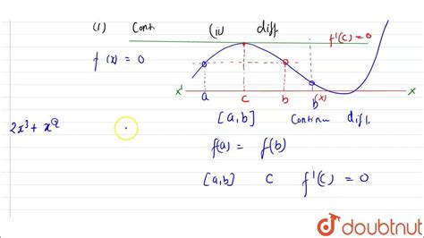 Verify Rolles Theorem For The Function `fx 2x3 X2 4x 2